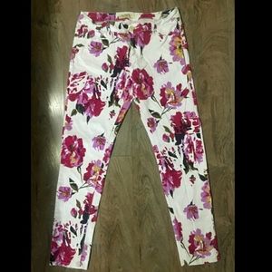Ladies Floral Jeans